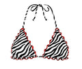 TRIANGOLO FANTASIA ZEBRA ROSSO Milano Bikini