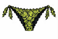 SLIP FIOCCO / BRASILIANA CHIUSA PITONE LIME Milano Bikini