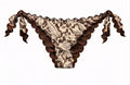 SLIP CON LACCI PITONE CIOCCOLATO Milano Bikini
