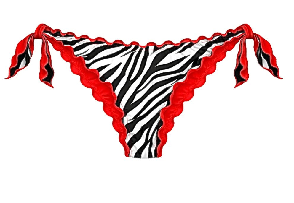 SLIP CON FIOCCO ROSSO ZEBRA Milano Bikini