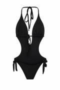 TRIKINI NERO CON BRASILIANA Milano Bikini