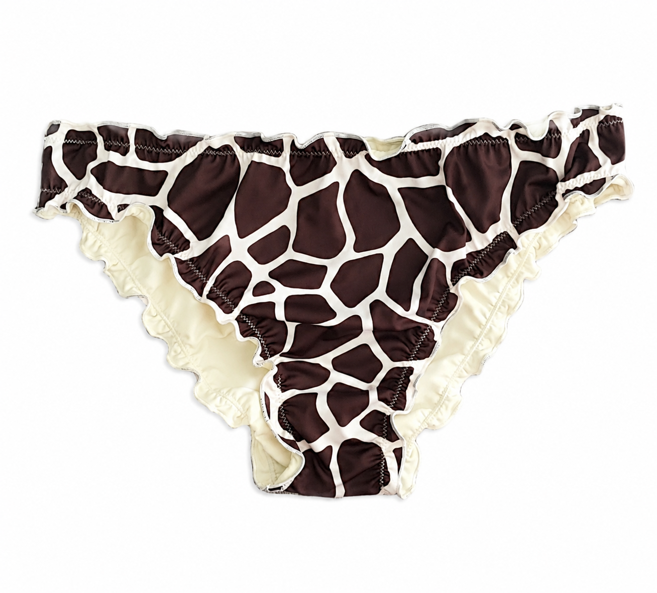 SLIP CHIUSO / BRASILIANA CON FIOCCO GIRAFFA CREMA Milano Bikini