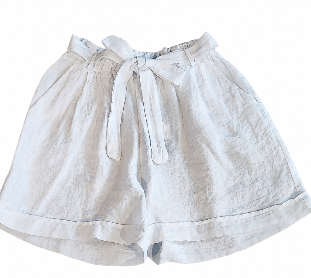 SHORTS CON FIOCCO 100% LINO Civico1