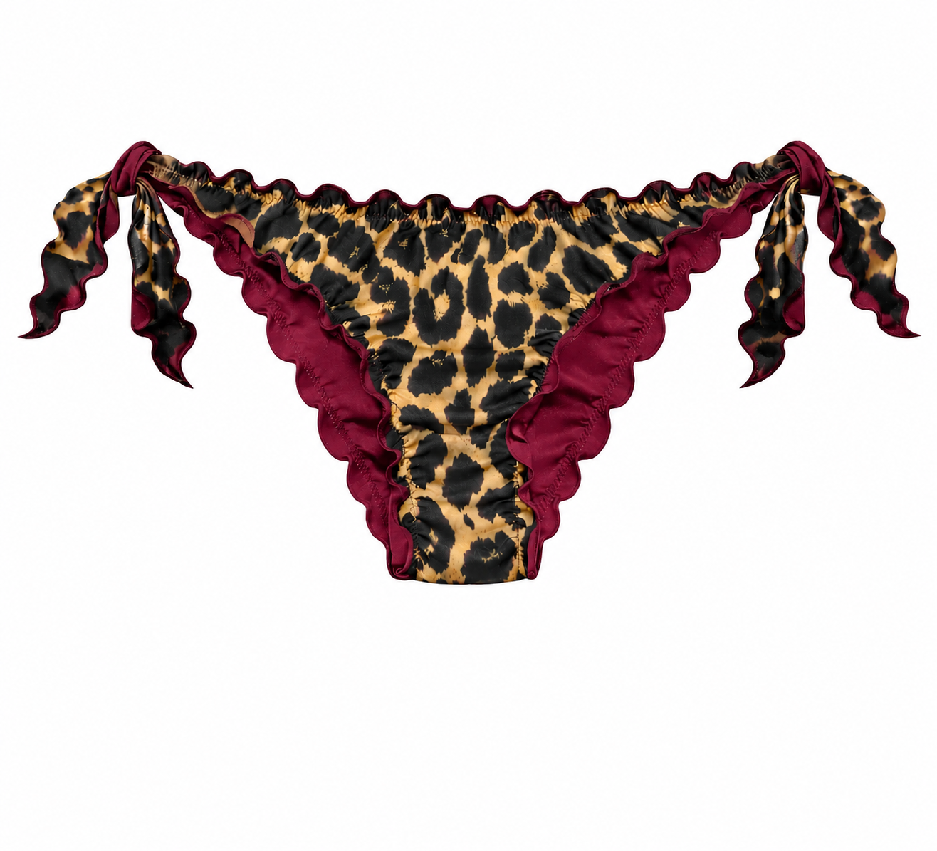 SLIP CON LACCI / BRASILIANA CHIUSA LEOPARDATO Milano Bikini