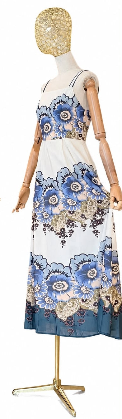 Vestito fiori blù Civico1