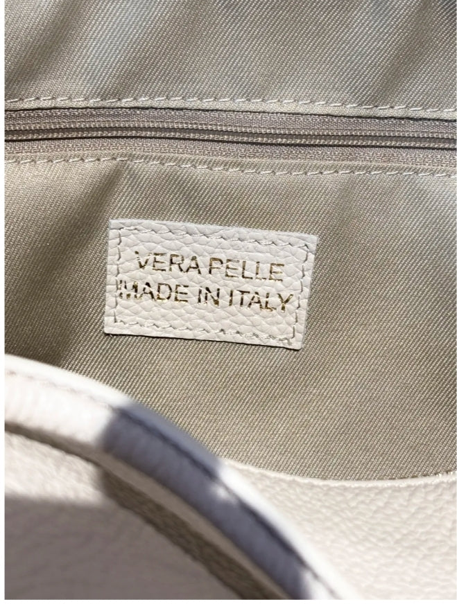 Borsa vera pelle Bianca o Rossa