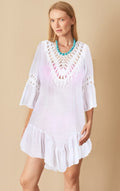 Copricostume mare in macramè