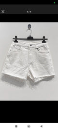 Shorts in denim bianco Civico1