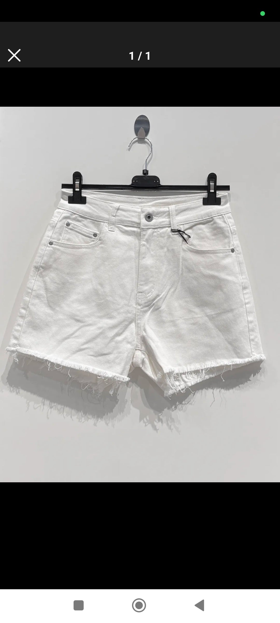 Shorts in denim bianco Civico1