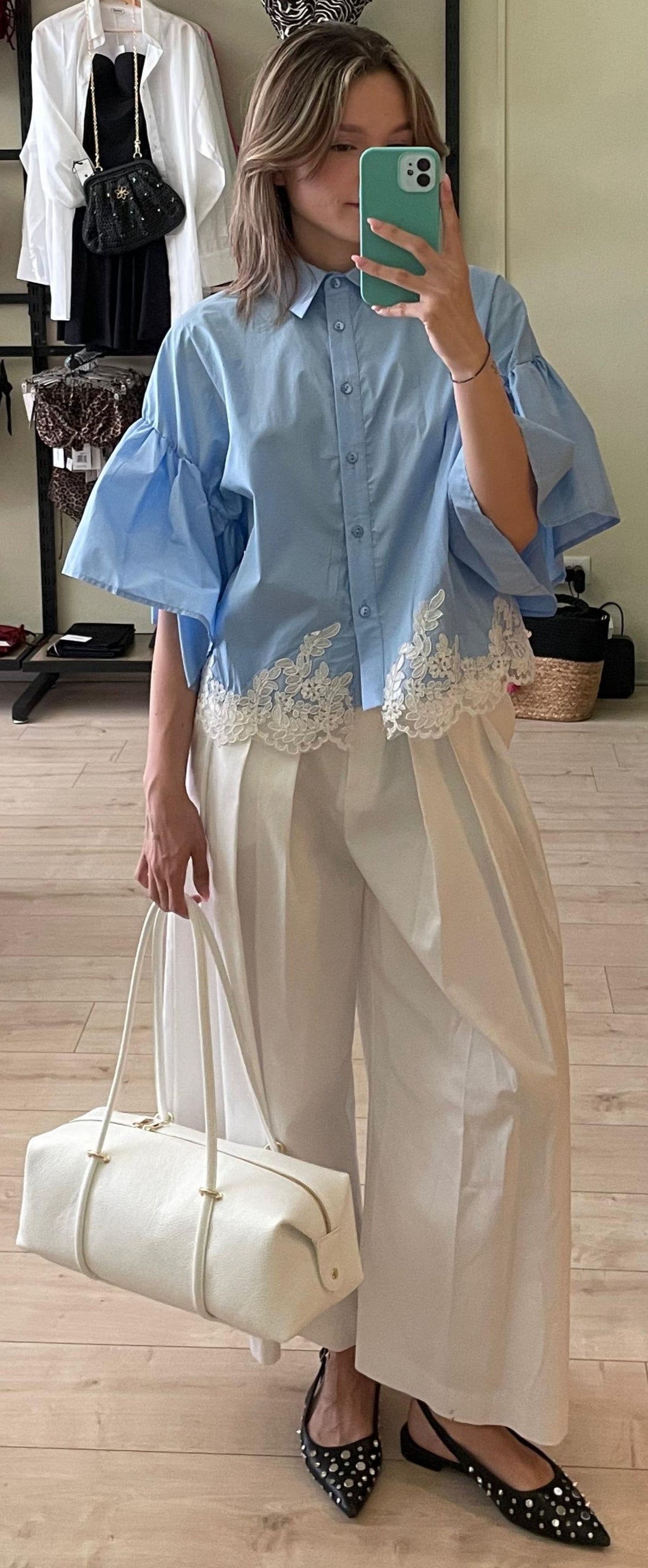 Pantalone bianco lungo Civico1